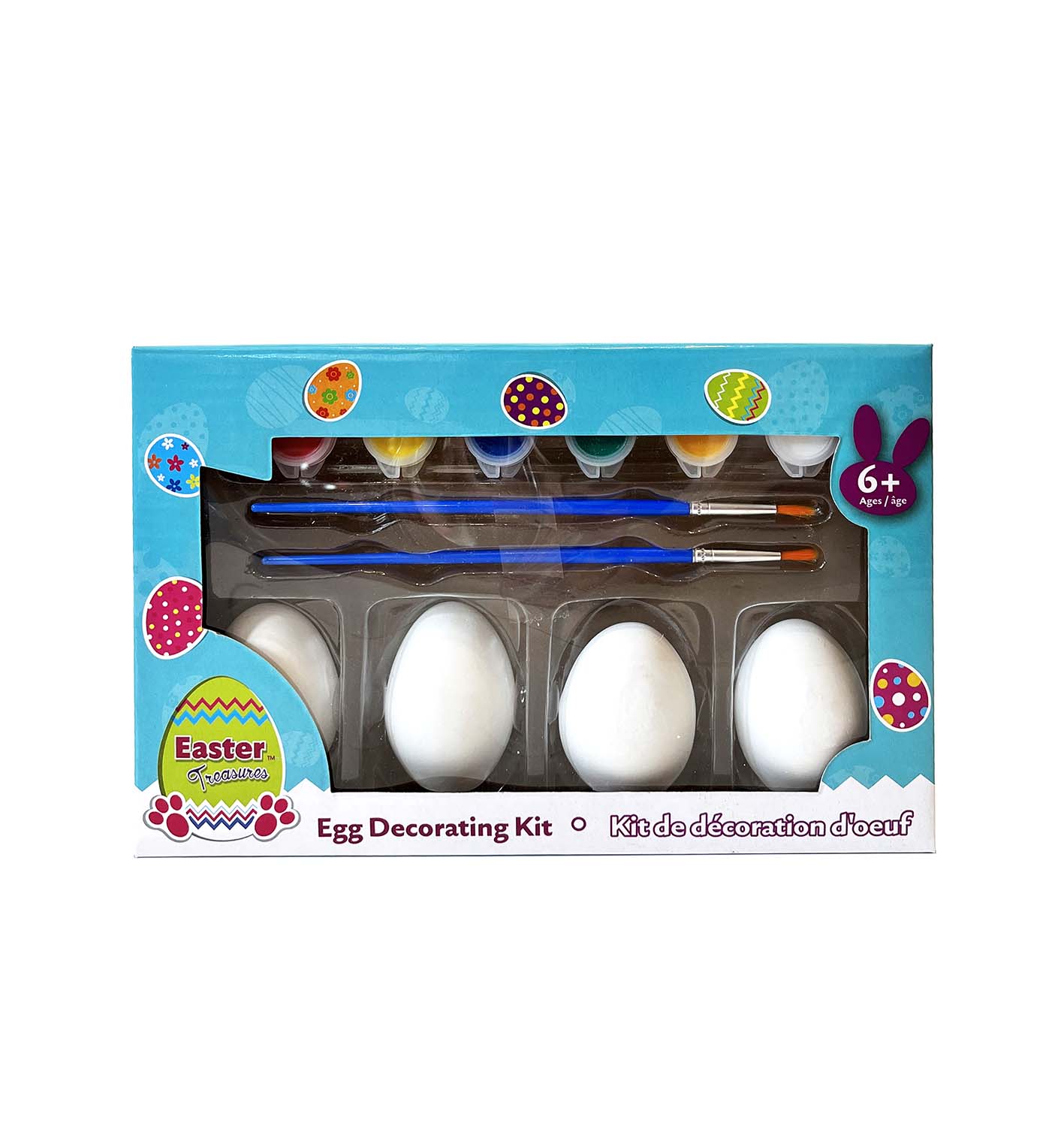 Easter Plaster Egg Painting Set Colour Box
